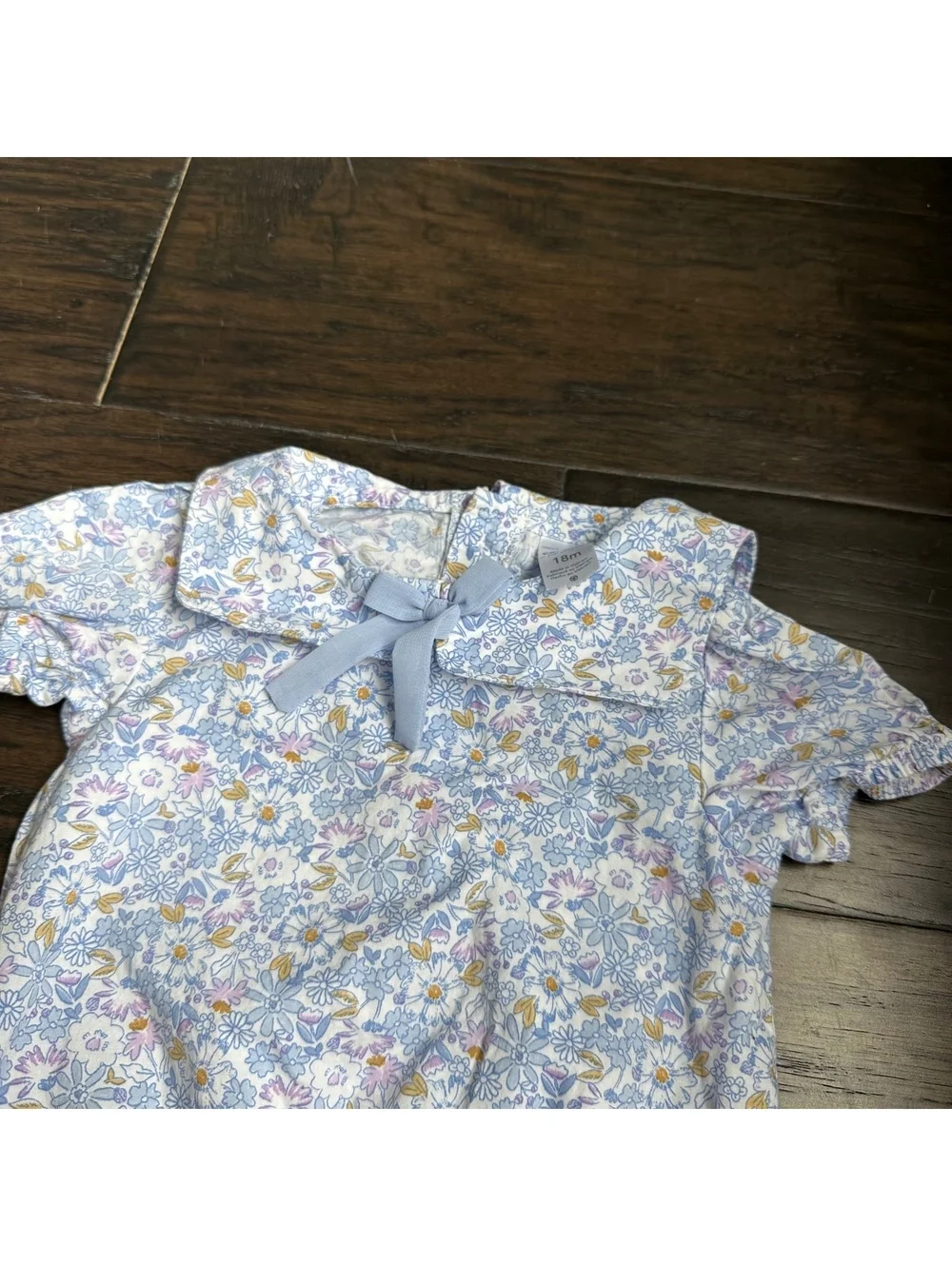 Carter's floral Collar Bubble one piece size 18M